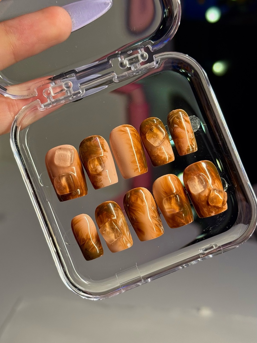 Iced Coffee Press On Nail Set